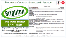 Load image into Gallery viewer, Brighton 371 Instant Hand Sanitizing Spray, 60% Alcohol, GREAT FRAGRANCE!