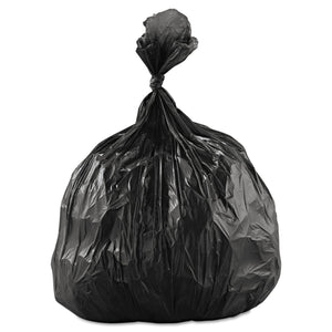 20-30 Gallons 1 Mil Black Low Density Trash Bags 16x14x36 - 250 Bags/Case
