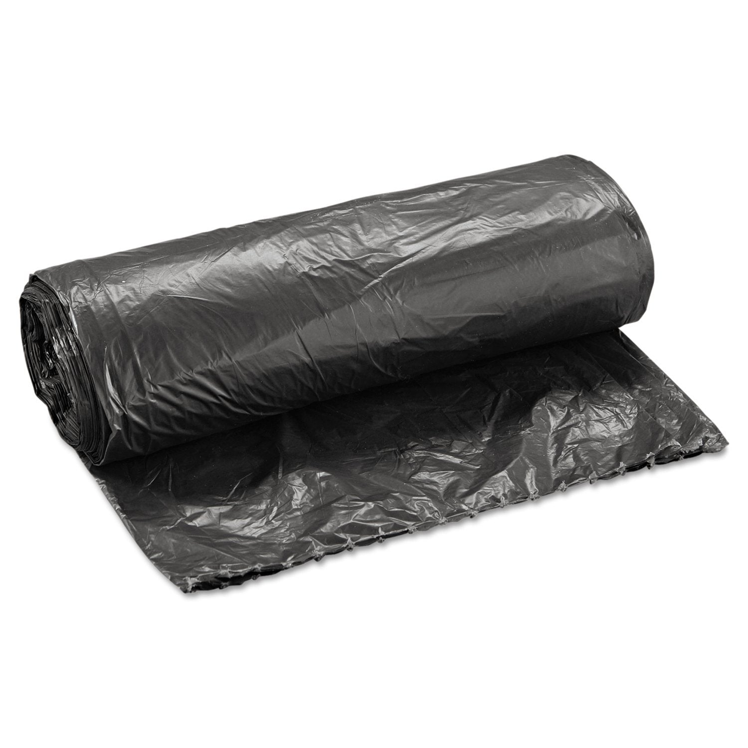 12-16 Gallon Trash Bags, 24 x 32, Black, 500 Per Case, Folded