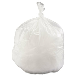 Inteplast, 20-30 gallon, 30x37, 10 mic., Natural Trash Bags