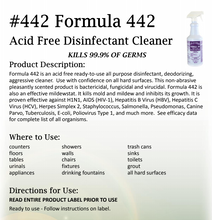 Load image into Gallery viewer, ARROW #442 – READY TO USE FORMULA ACID FREE DISINFECTANT BATH &amp; KITCHEN CLEANER
