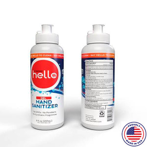 HELLO, Gel Hand Sanitizer, 70% Alcohol, 8 oz Flip Top Bottle - Great Fragrance