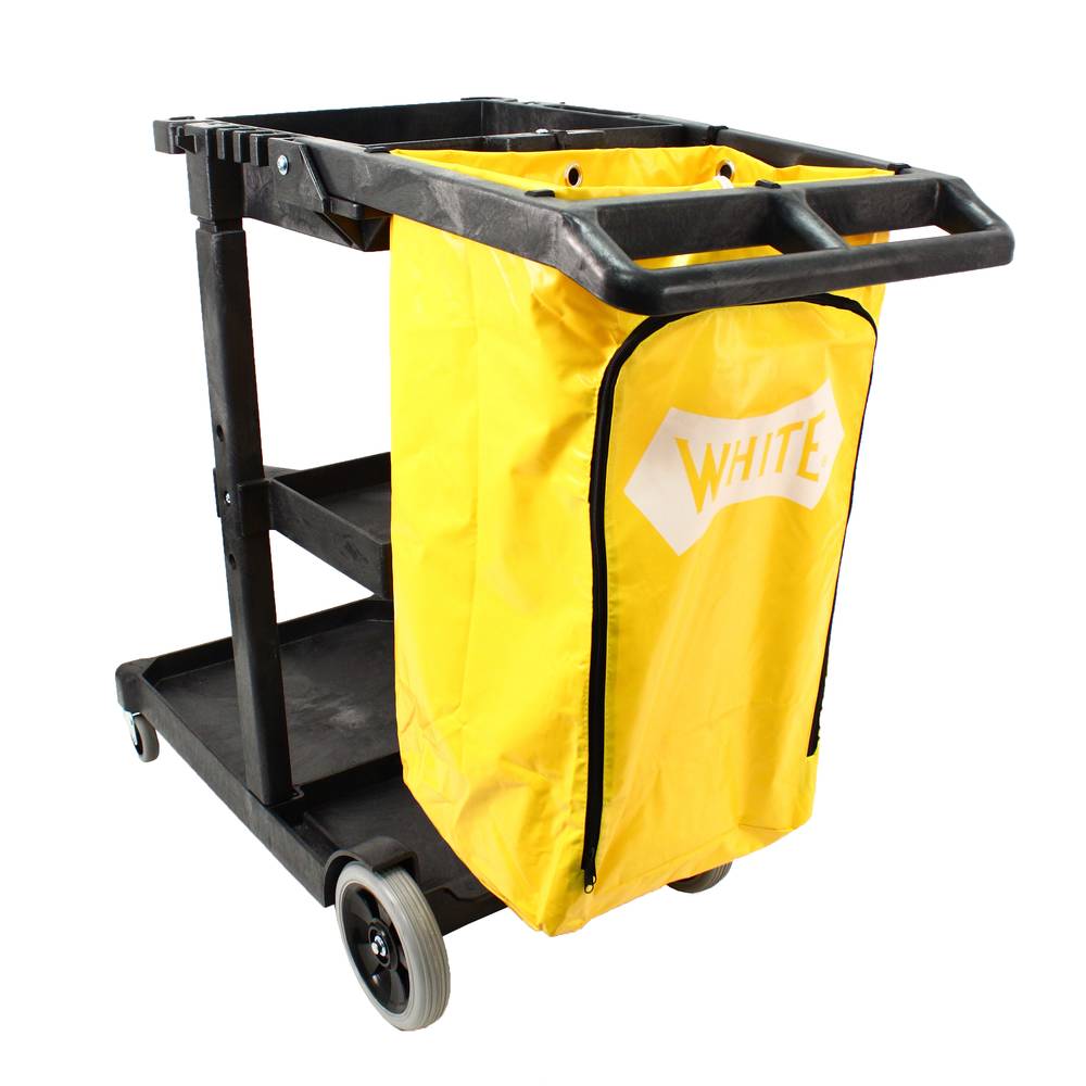 Janitor's Cart With 25 Gallon Yellow Bag