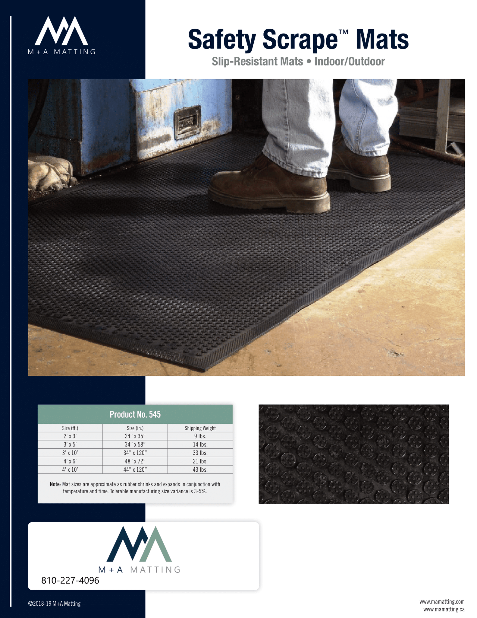 Safety Scrape Slip-Resistant Mat